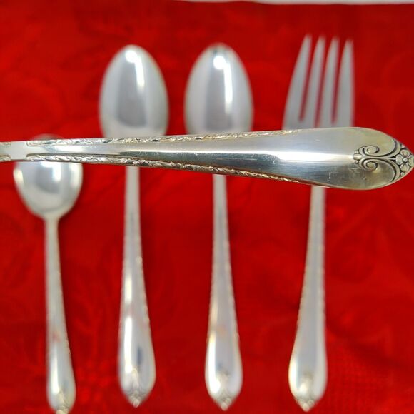 5 Serving 1940'S Wm ROGERS "EXQUISITE" Serving Pieces Silver Plated Beautiful - Picture 1 of 16